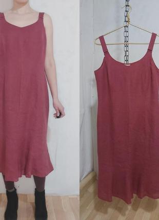 Льняное платье 100%- лен dresses umaulf &amp;klein2 фото