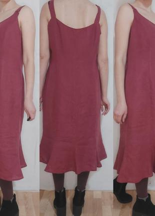 Льняное платье 100%- лен dresses umaulf &amp;klein3 фото