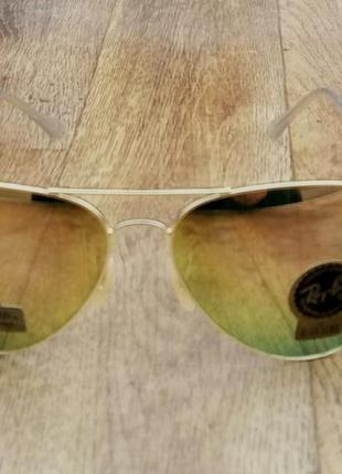 Ray ban aviator diamond hard 3026 62 очки капли унисекс солнцезащитные зеркальные3 фото