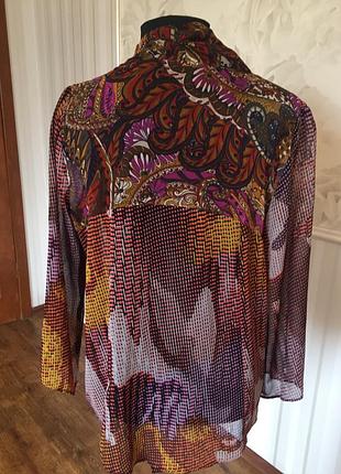 Красивая шифоновая блуза, размер l, наш 46-48.2 фото