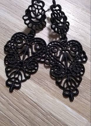 Стильные серьги мереживо 8