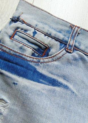 Стильні джинсові шорти з мереживом для дівчини. denim co. розмір 10/38/365 фото