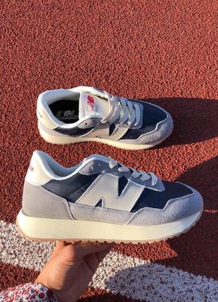 Кроссовки new balance 237 grey navy2 фото