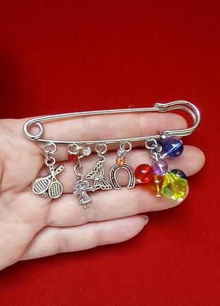 Булавка брошь энергия летнего отдыха