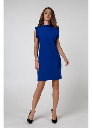 Плаття з рюшами в кольорі електрик. сезон весна - літо