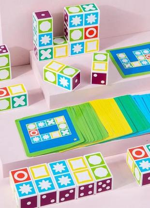 Дитячі кубики — головоломка з картками3 фото