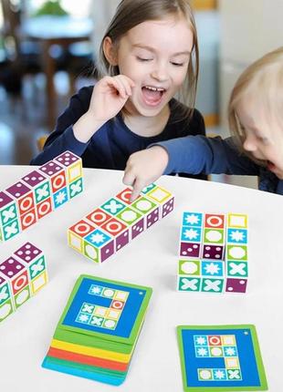 Дитячі кубики — головоломка з картками4 фото