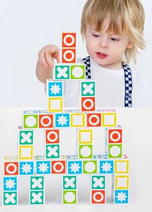 Дитячі кубики — головоломка з картками2 фото