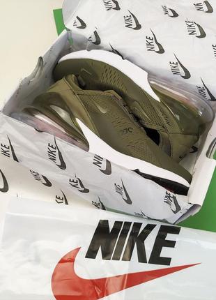 Шикарные женские кроссовки nike air max 270 khaki7 фото