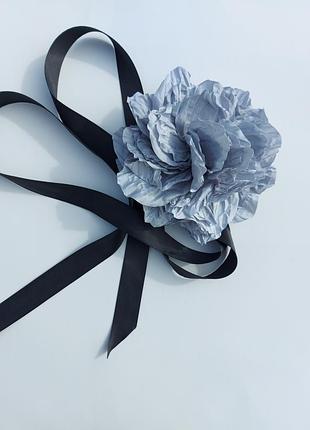 Брошка  чокер квітка