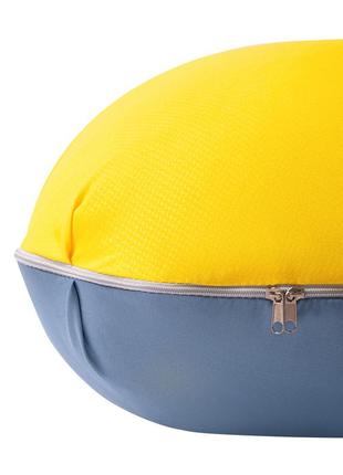 Подушка п-подібна для вагітних і відпочинку тм ideia 140х75х20 см жовто/блакитна2 фото