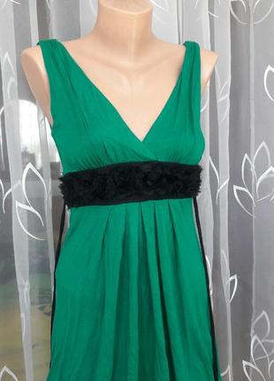 Летнее зеленое платье