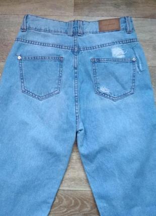 Бомбовые джинсы с завышенной талией terranova р. xxs. замеры на фото5 фото