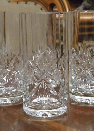 Стаканы набор 6 шт kristal montreal хрусталь югославия №113
