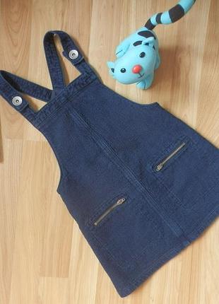 Фирменный джинсовый сарафан next 11 лет состояние нового