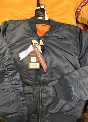 Ма-1 alpha industries демисезонная куртка бомбер4 фото