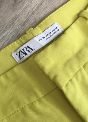 Лимонные желтые брюки штаны zara4 фото