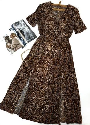 Платье макси винтаж ретро р.44-46 шелк непрозрачное с высокими разрезами8 фото