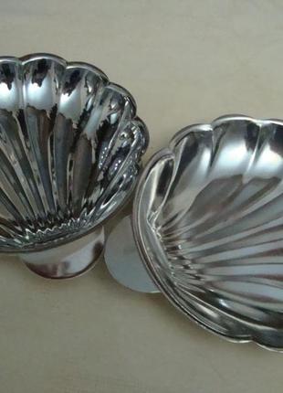 Икорница - салатница набор 2 шт нержавейка ссср
