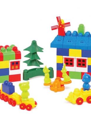 Дитячий конструктор colorplast "майстер блок" no11 1-056 121 дитина.