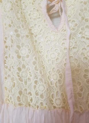 Легке плаття ніжно-жовтого кольору, виробник італія3 фото