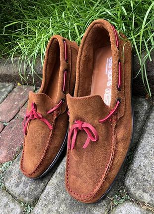 Мокасины мужские замшевые 40 и 43 размера. производство испании.