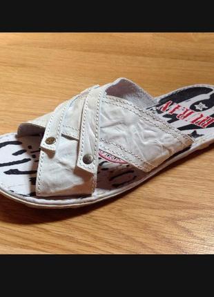 Шльопанці чоловічі шкіряні 40-45 розмір