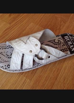 Шльопанці чоловічі шкіряні 43 розміру