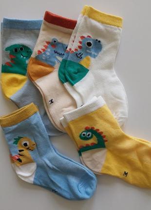 Комплект 5 пар шкарпеток для хлопчика дитячі шкарпетки детские носки 176