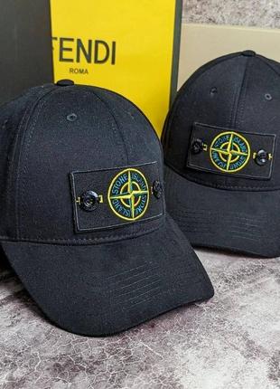 Брендовая кепка stone island с патчем