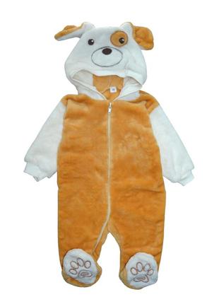 Комбінезон плюшевий собачка 62, 74 см