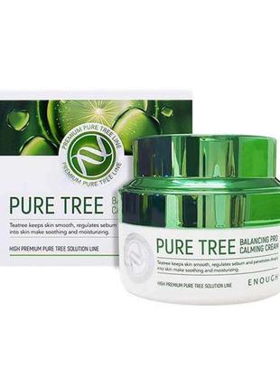 Крем для лица c экстрактом чайного дерева enough pure tree balancing pro calming cream