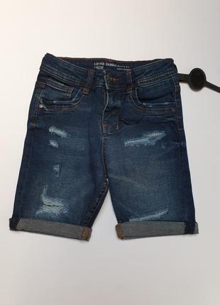 Стильные рваные джинсовые шорты primark 5-6 лет