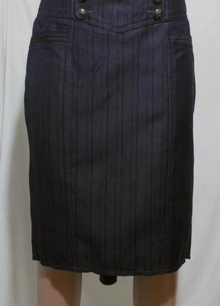 Новая юбка-карандаш темно-фиолетовая клин-годе *next* 44-46р1 фото