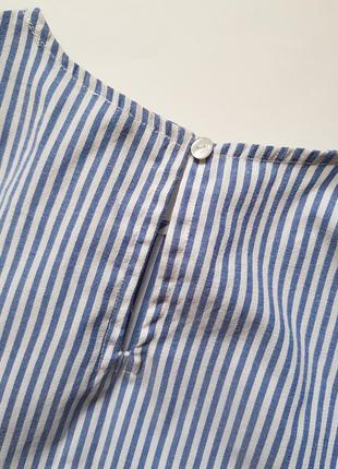 Шикарная укороченная блуза в полоску с завязками,кроп топ в полоску с завязками на рукавах9 фото