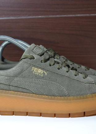 Puma suede platform trace 38р кроссовки кожаные оригинал