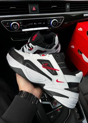 Nike m2k tekno black white red3 фото