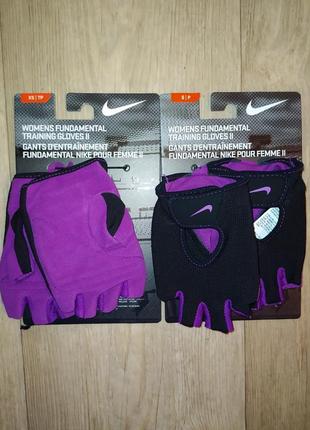 Женские тренировочные перчатки nike fundamental training ii для зала вело бег тренажеры