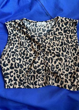 Леопардовый топ