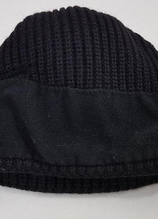 Красивая теплая шапка с натуральным помпоном eisbär шерсть6 фото