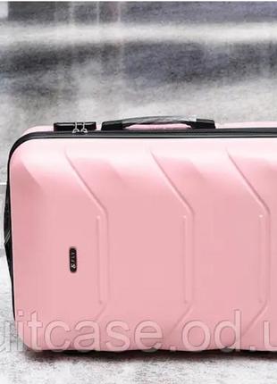 Надёжный  чемодан wings  poland 🇵🇱 pink7 фото