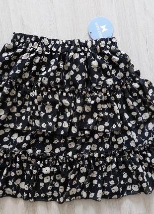 Шифоновая юбочка с подкладкой