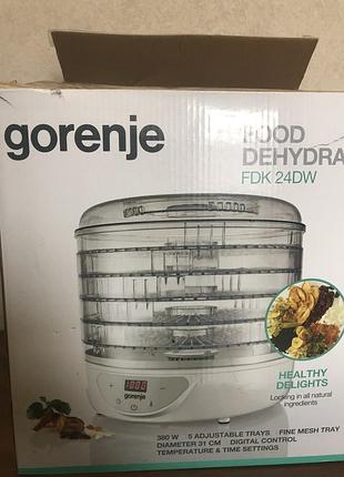 Сушилка для фруктов и овощей gorenje fdk24dw