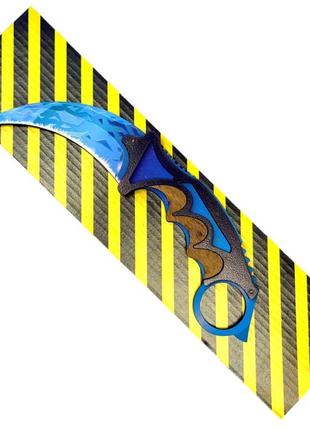 Нож деревянный сувенир декор, модель керамбит cold flame холодное пламя, so2carcf