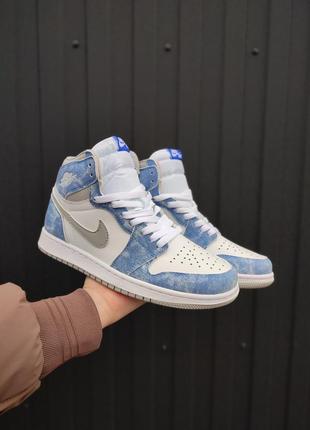 Кросівки nike air jordan 1 retro high hyper royal1 фото