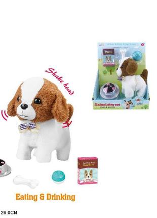 Мягкий интерактивная игрушка собачка, аксессуары, t829-1