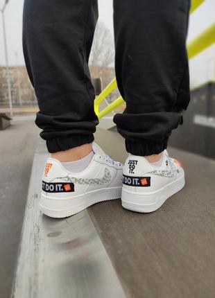 Кроссовки nike air force 1 low just do it white5 фото