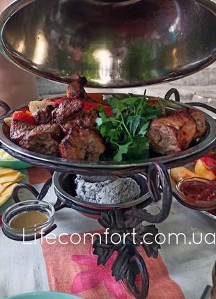 Садж 28 см з чарками/соусницами віп модель