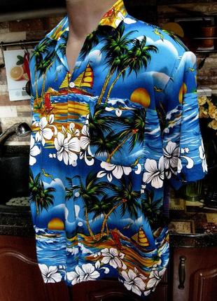 Keng arporn usa гавайская рубашка тропический принт5 фото