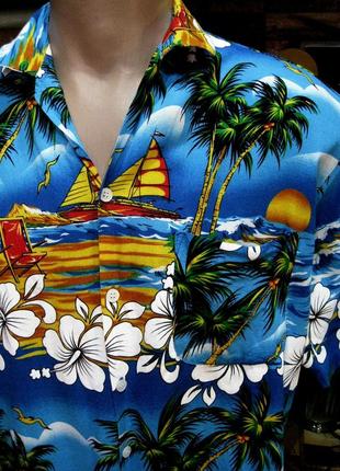 Keng arporn usa гавайская рубашка тропический принт2 фото